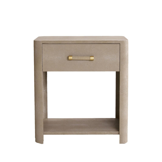 Andrew Martin Moby Bedside Table Cream
