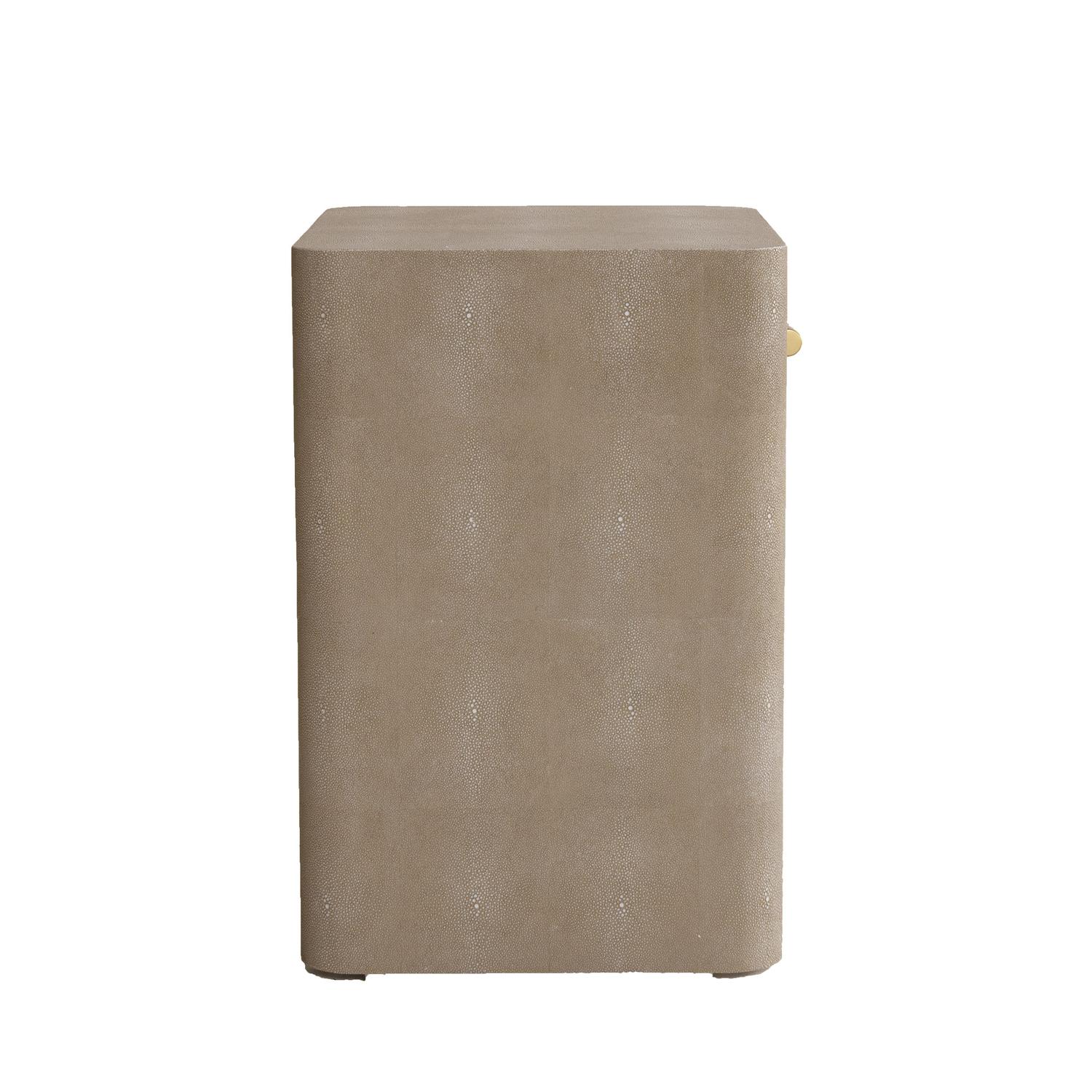 Andrew Martin Moby Bedside Table Cream side