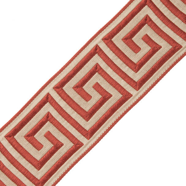 2.75" Aristotle Greek Key - Coral