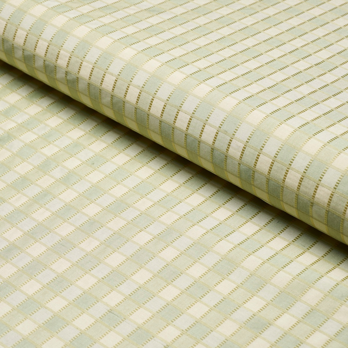 Schumacher | Ingrid Silk Check fabric - 3453003