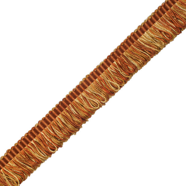 Orsay Silk Bouclé Loop Fringe - Terra Cotta / Rust / Gold