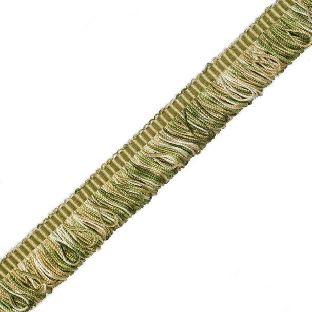 Orsay Silk Bouclé Loop Fringe - Celadon / Cream