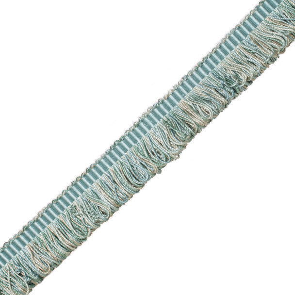 Orsay Silk Bouclé Loop Fringe - Aqua Melange
