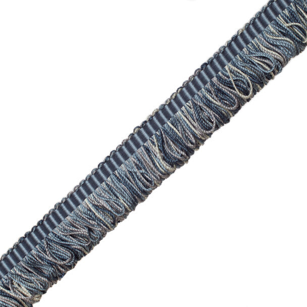 Orsay Silk Bouclé Loop Fringe - Blue Melange