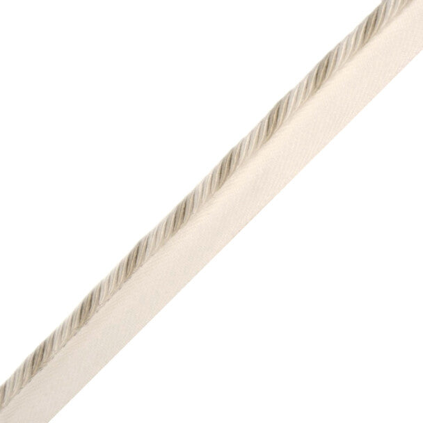1/4" Orsay Silk Cord with Tape - Ivory Melange