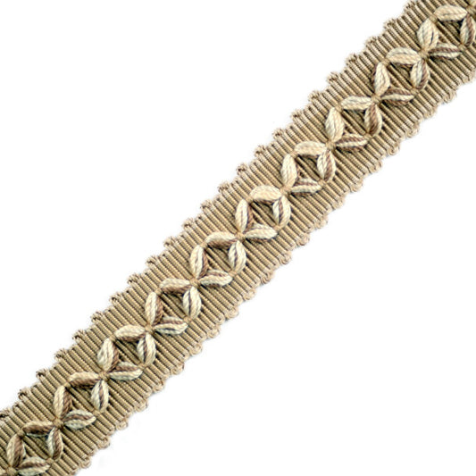 7/8" Orsay Silk Diamond Braid - Taupe Melange