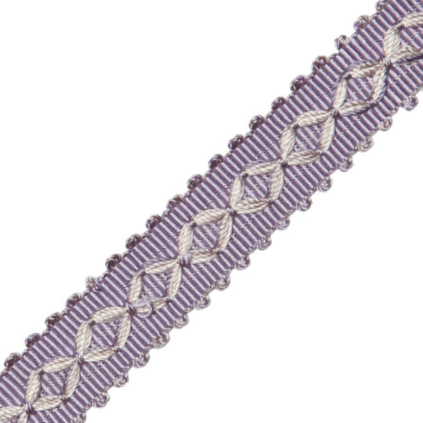 7/8" Orsay Silk Diamond Braid - Lavender Melange