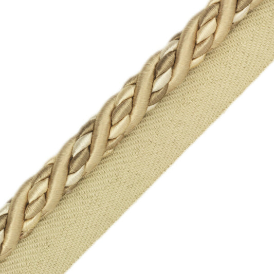 1/2" Orsay Silk Cord with Tape - Taupe Melange