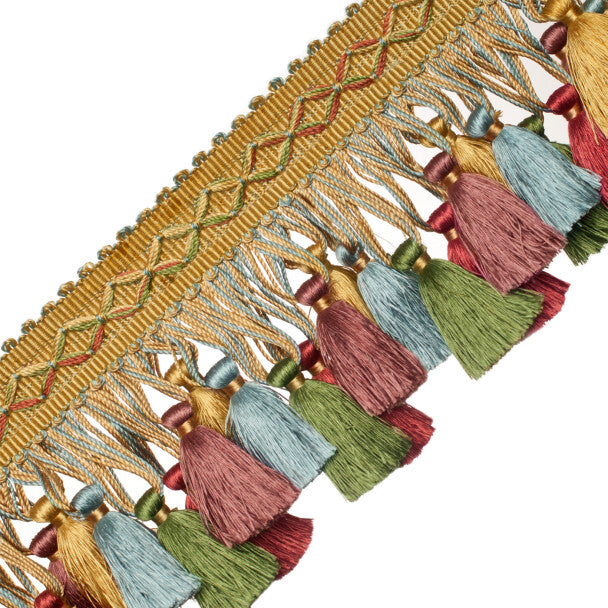 Orsay Silk Tassel Fringe - Gold / Rose / Iris / Sky