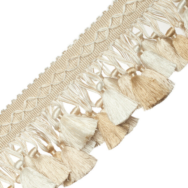 Orsay Silk Tassel Fringe - Ivory Melange