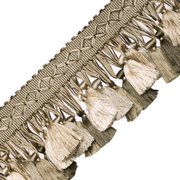 Orsay Silk Tassel Fringe - Grey Melange