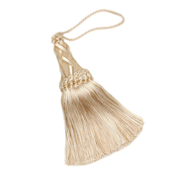 5 1/2" Orsay Silk Key Tassel - Ivory Melange