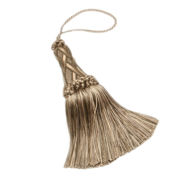 5 1/2" Orsay Silk Key Tassel - Grey Melange