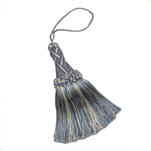 5 1/2" Orsay Silk Key Tassel - Blue Melange