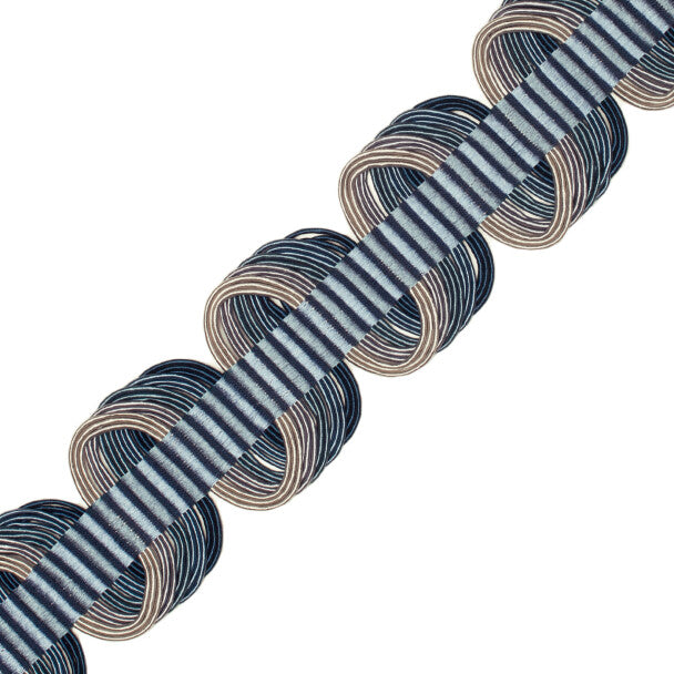 1 7/8" Orsay Silk Woven Crete - Blue Melange