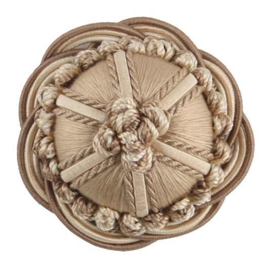2" Orsay Silk Rosette - Taupe Melange