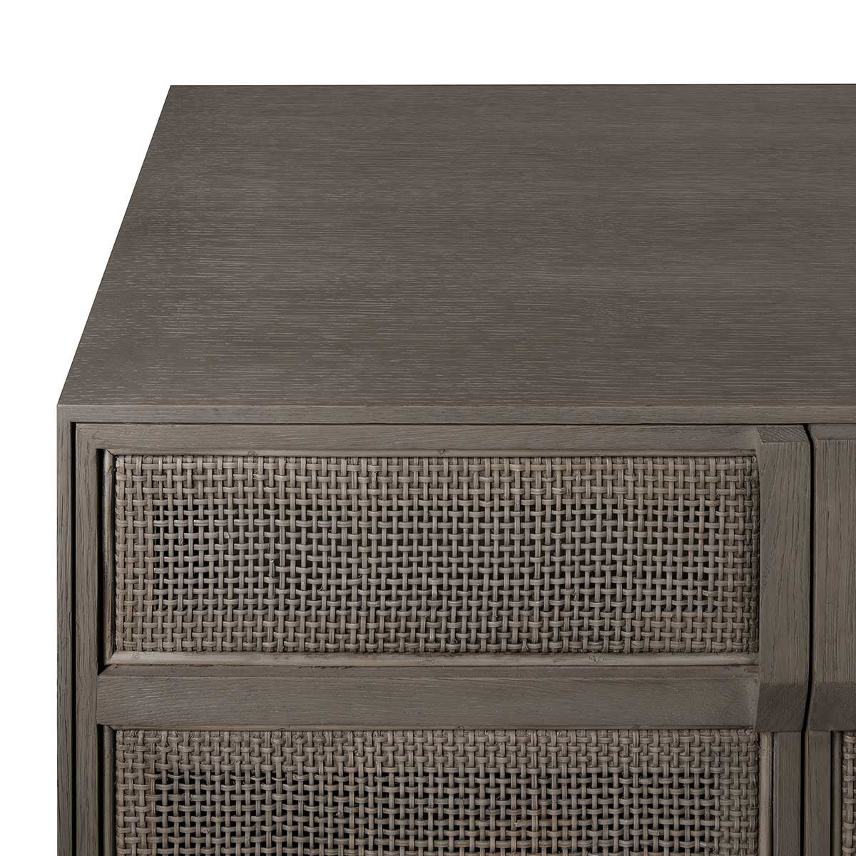 Hampstead Rattan Sideboard rattan detail