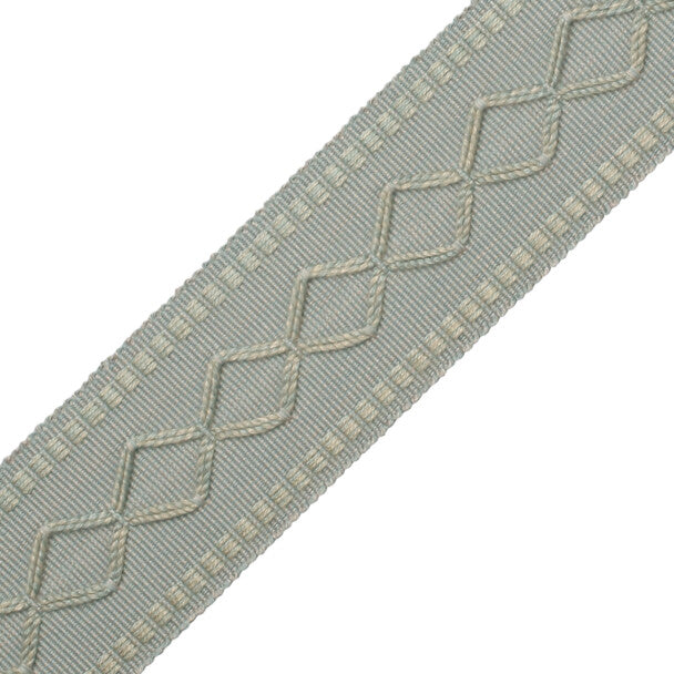 2" Oxford Border - Storm Blue