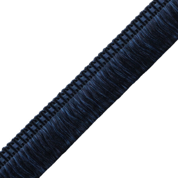 Délicat Silk Moss Fringe - Navy