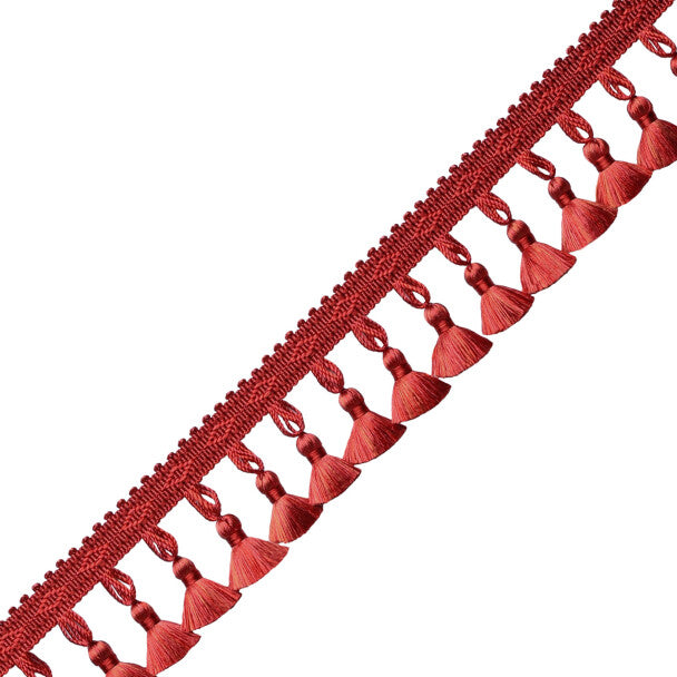 Délicat Silk Tassel Fringe - Poppy