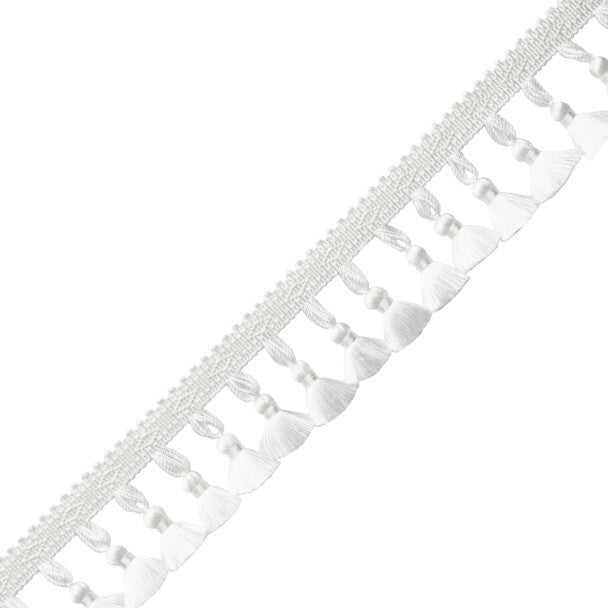 Délicat Silk Tassel Fringe - White