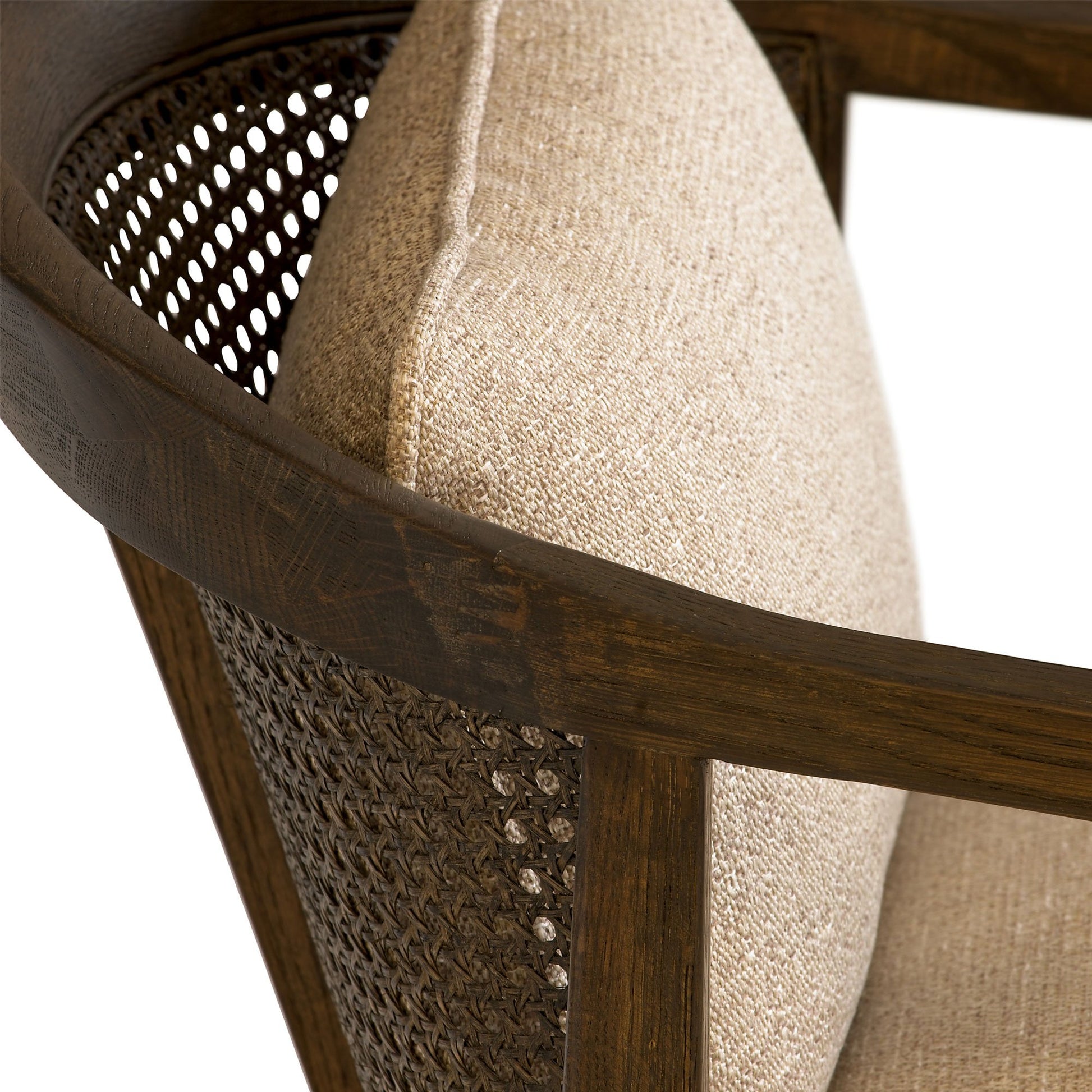 Andrew Martin Celine Chair rattan detail