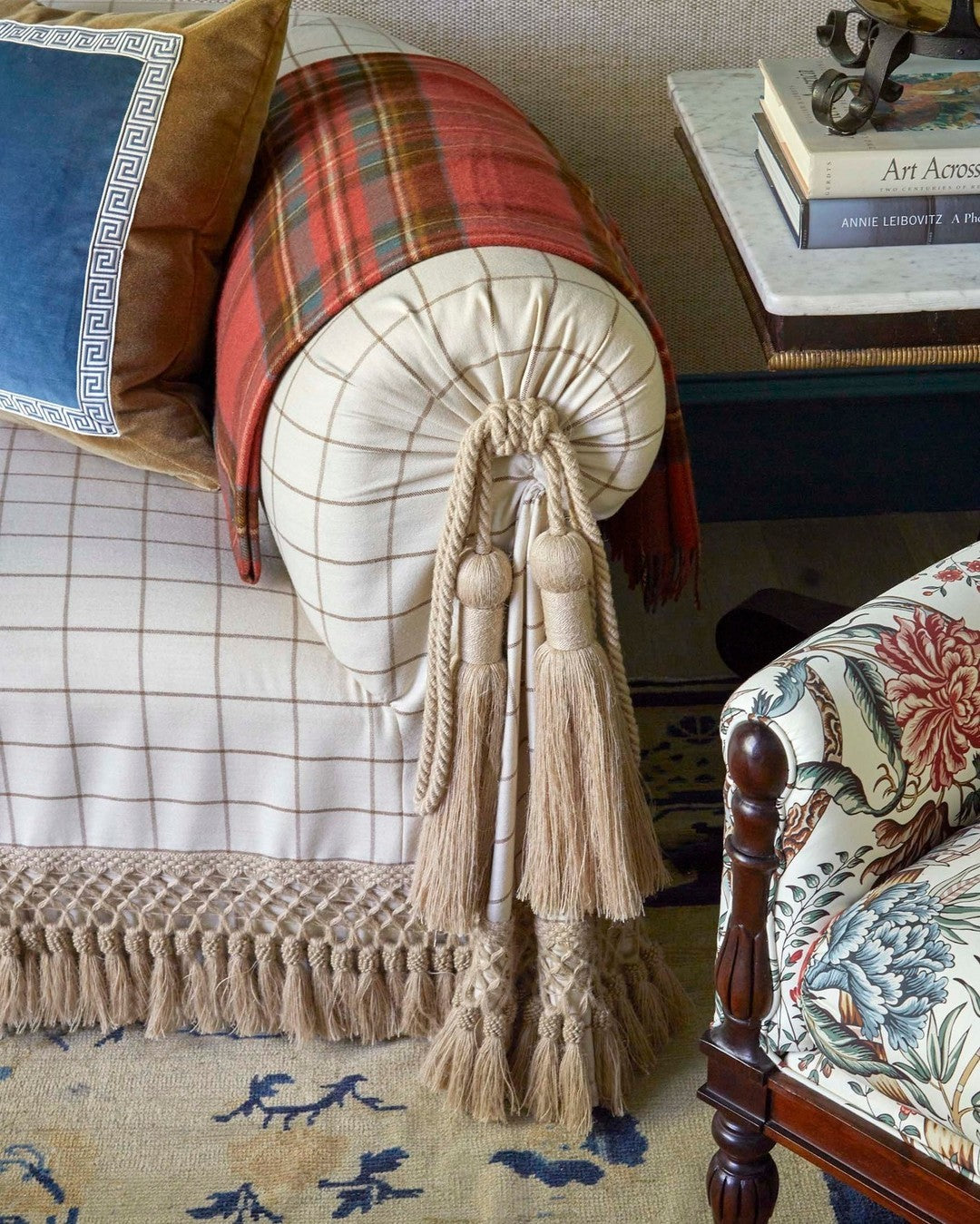 Samuel and Sons Bali Jute Tassel Skirt Fringe — scenography