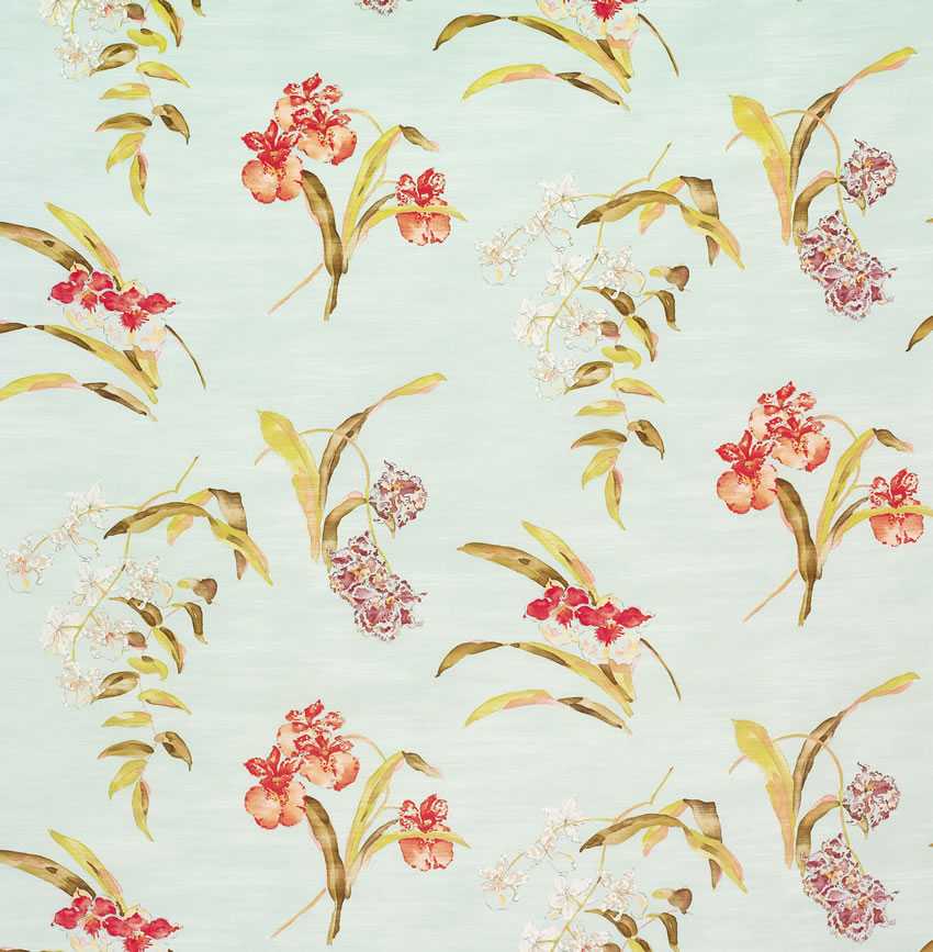 Nina Campbell | Orchis fabric - NCF3824-02