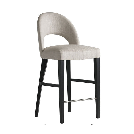 Andrew Martin Dune Custom Bar Stool, frame shown in Caucasus Linen