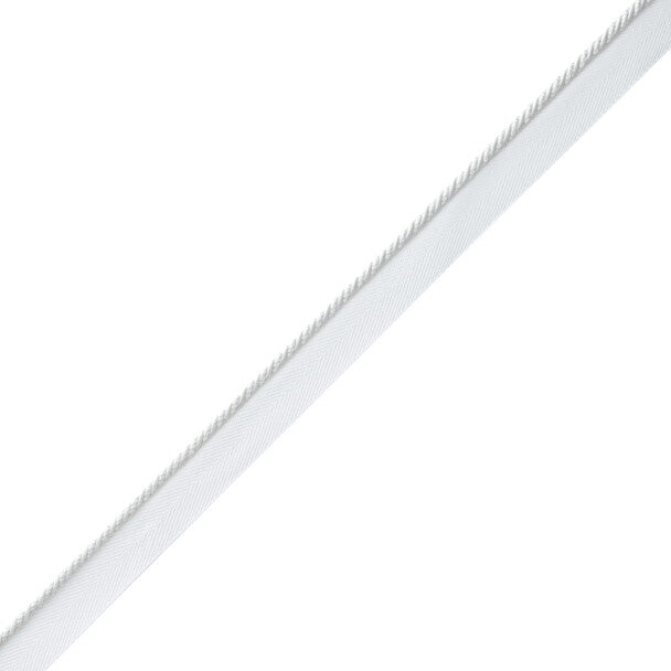 Délicat Silk Cord with Tape - White