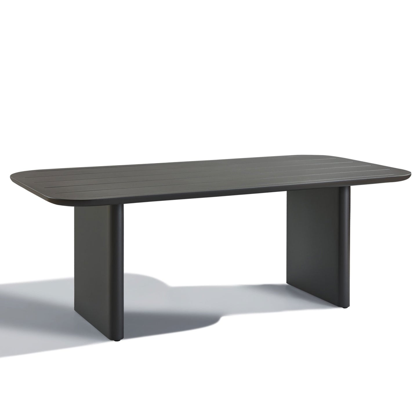 Andrew Martin Caicos Outdoor Rectangular Dining Table Slate