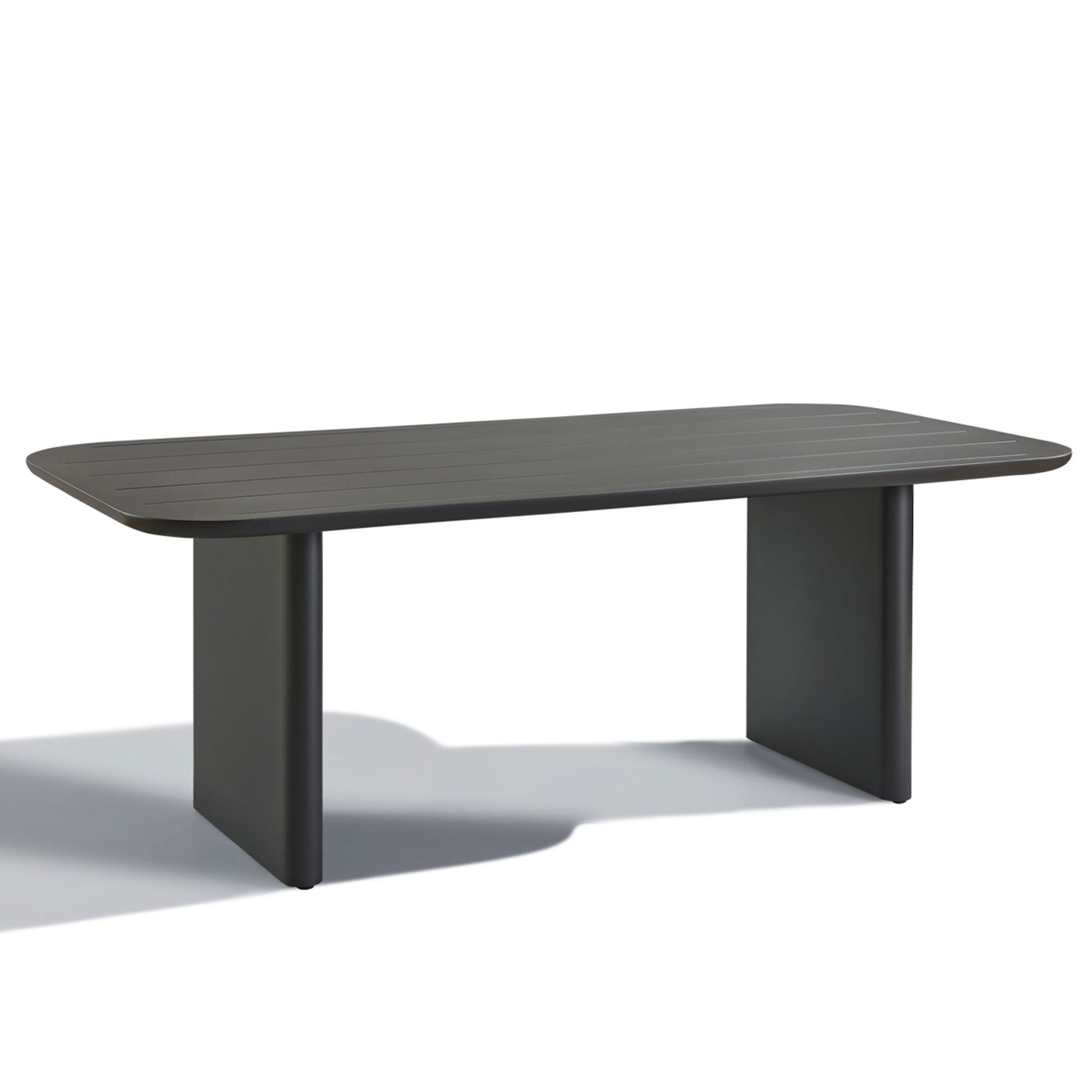 Andrew Martin Caicos Outdoor Rectangular Dining Table Slate