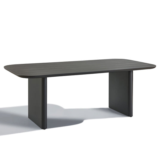 Andrew Martin Caicos Outdoor Rectangular Dining Table Slate