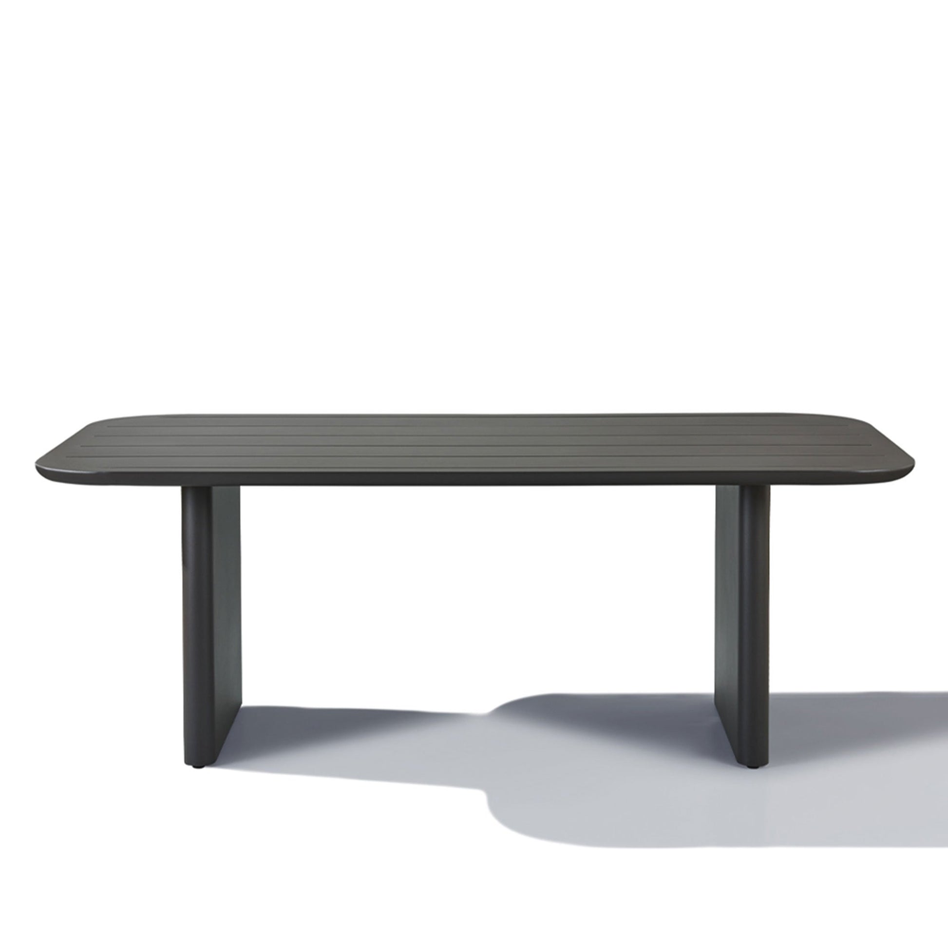 Caicos Outdoor Rectangular Dining Table Slate front