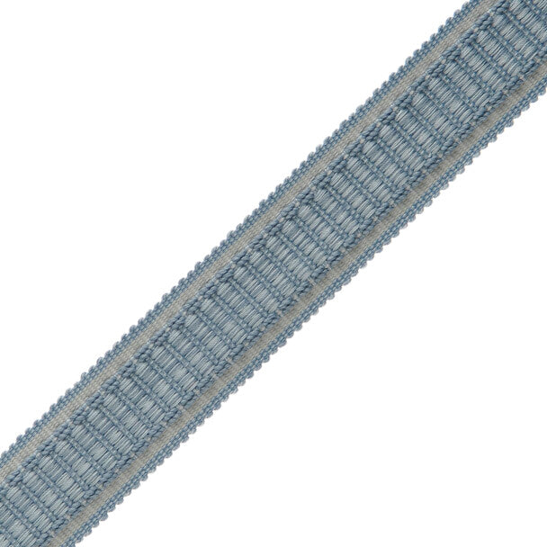 1" Lancaster Ribbed Border - Sky Blue