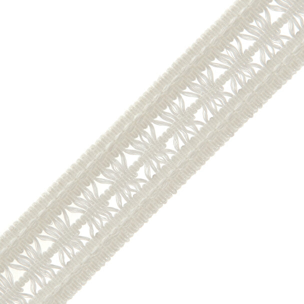 1.4" Lancaster Lattice Braid - Snow White