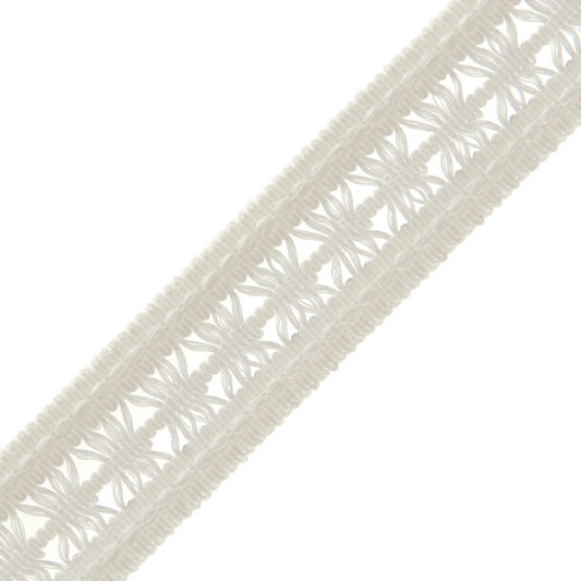 1.4" Lancaster Lattice Braid - Snow White