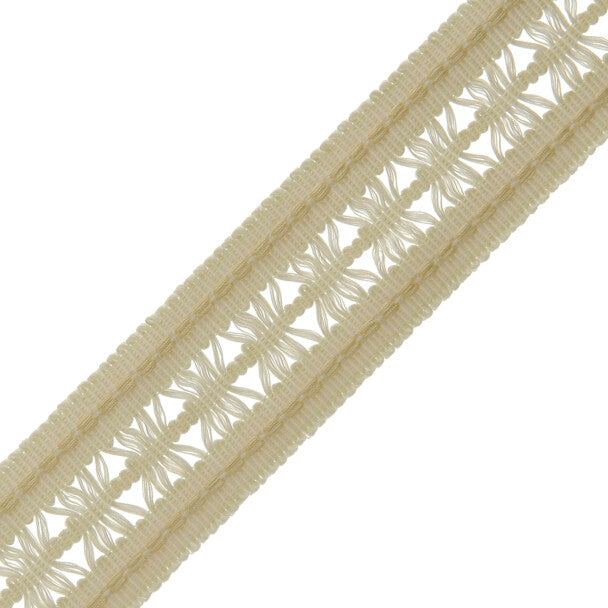 1.4" Lancaster Lattice Braid - Cream