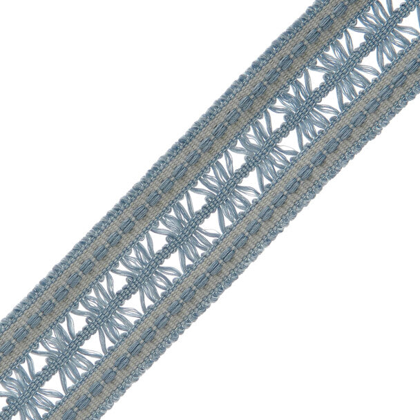 1.4" Lancaster Lattice Braid - Sky Blue