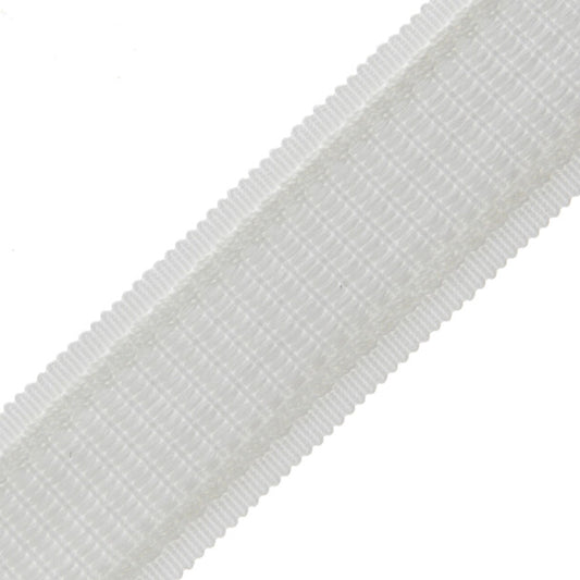 1.6" Lancaster Ribbed Border - Snow White