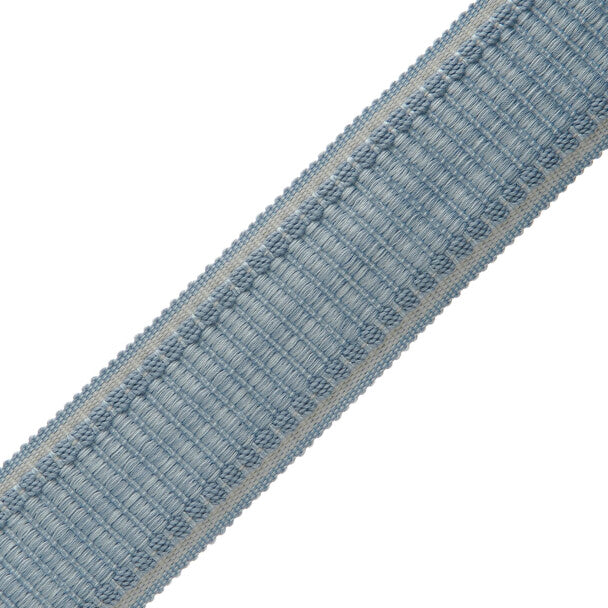 1.6" Lancaster Ribbed Border - Sky Blue