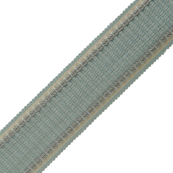 1.6" Lancaster Ribbed Border - Aqua