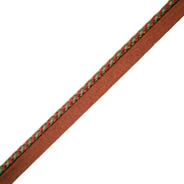 1/4" Lancaster Cord with Tape - Brick