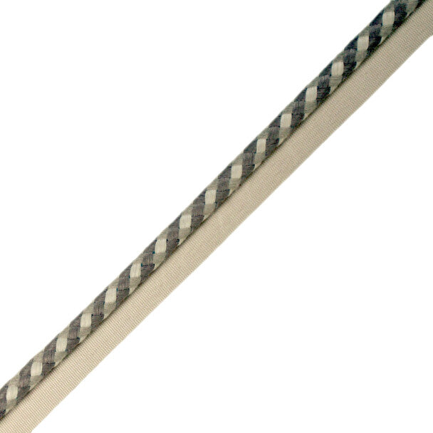 3/8" Lancaster Cord with Tape - Charcoal