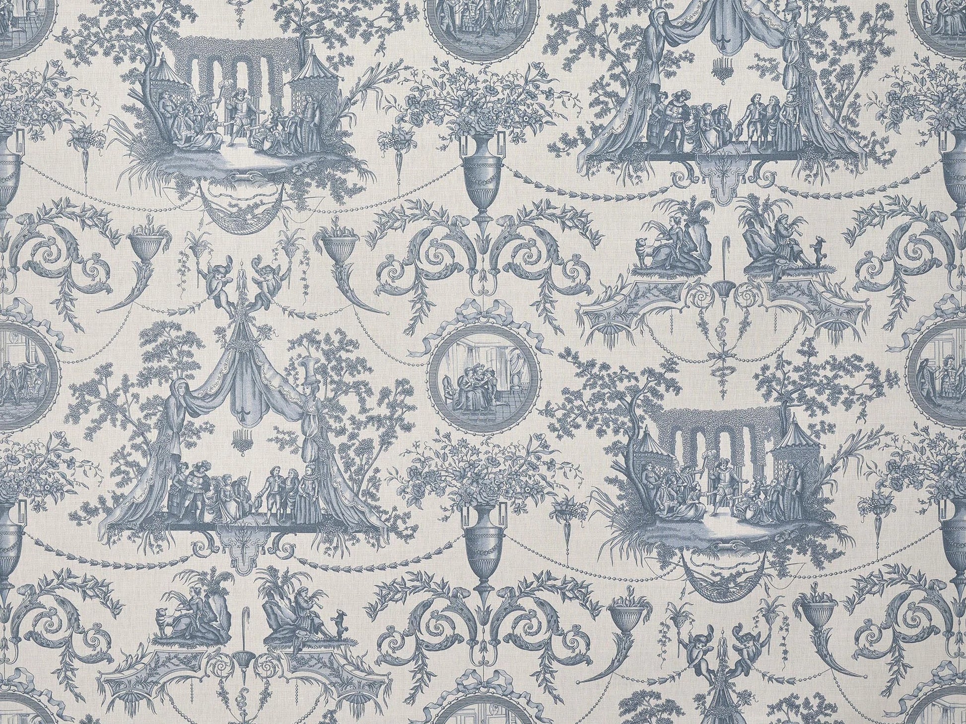 Pierre Frey Mariage De Figaro - Encre