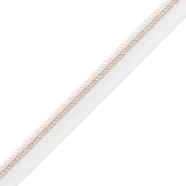 1/4" Le Jardin Silk Cord with Tape - Snow