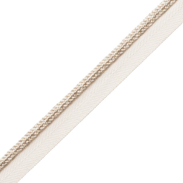 1/4" Le Jardin Silk Cord with Tape - Ivory