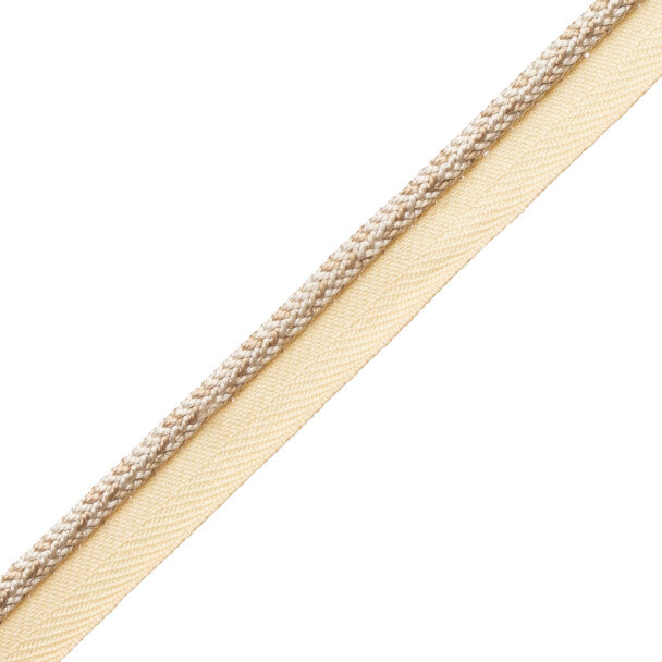 1/4" Le Jardin Silk Cord with Tape - Bone