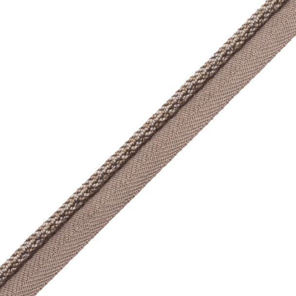 1/4" Le Jardin Silk Cord with Tape - Pewter