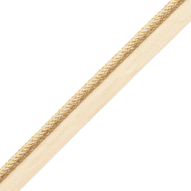 1/4" Le Jardin Silk Cord with Tape - Cornsilk